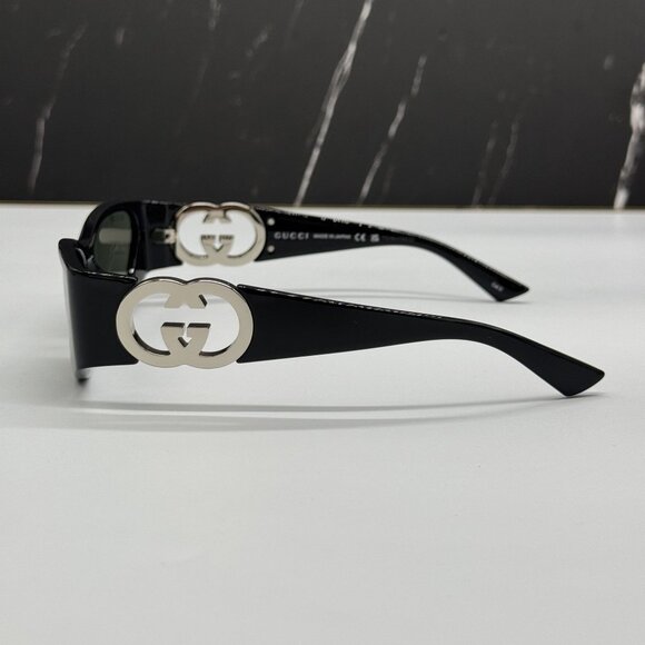 NEW GUCCI GG1824S 001 BLACK WOMEN SUNGLASSES GUCCI - Picture 7 of 12